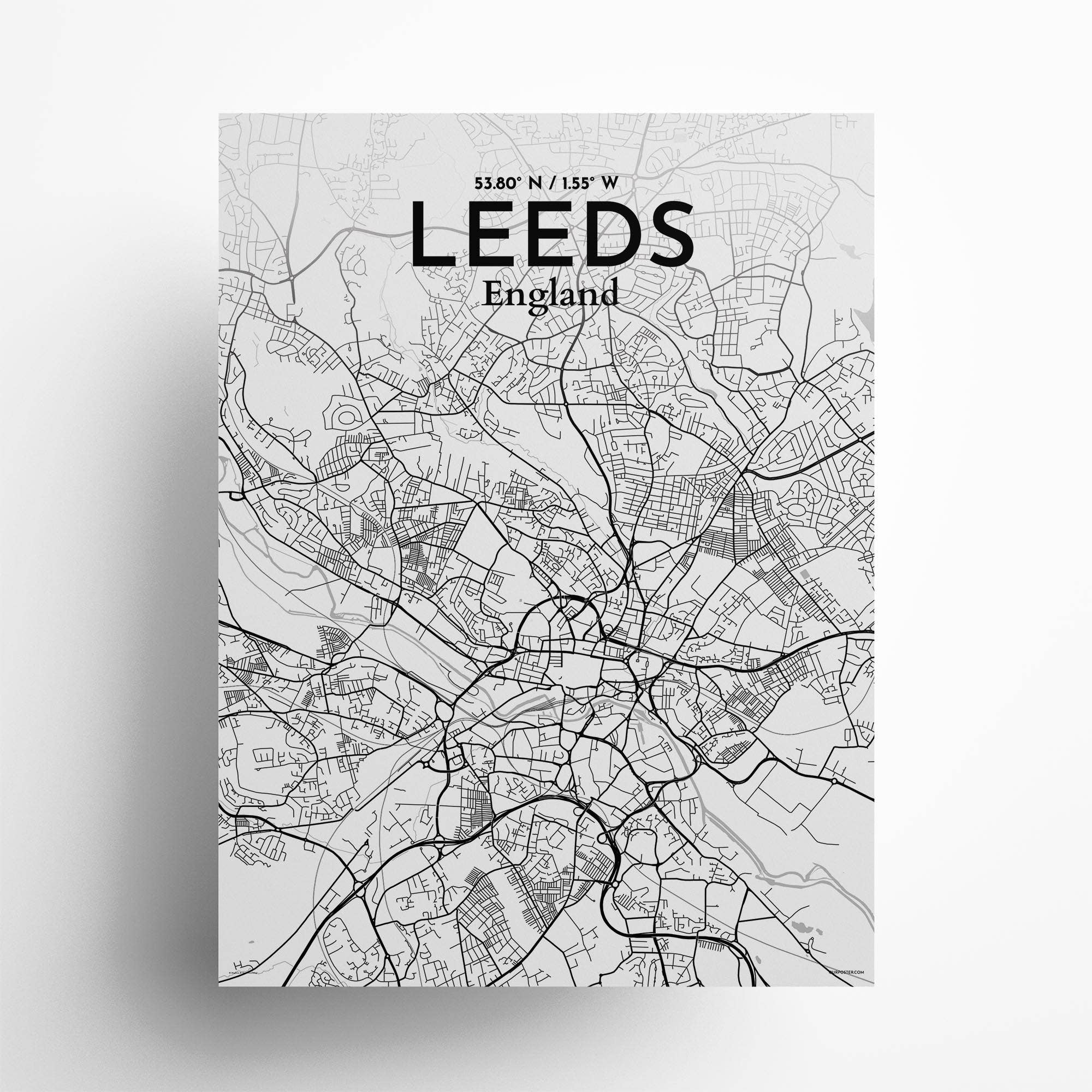OurPoster.com – wholesale Poster – Leeds karta affisch56