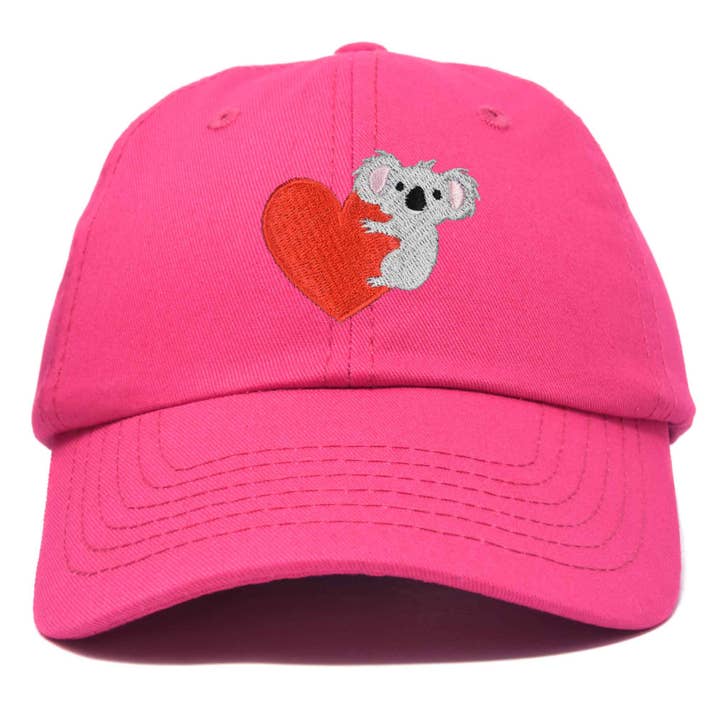 Dalix - Wholesale Baseball Cap - Women's - DALIX Cute Koala with Heart Hat Womens Embroidered Ball Cap4