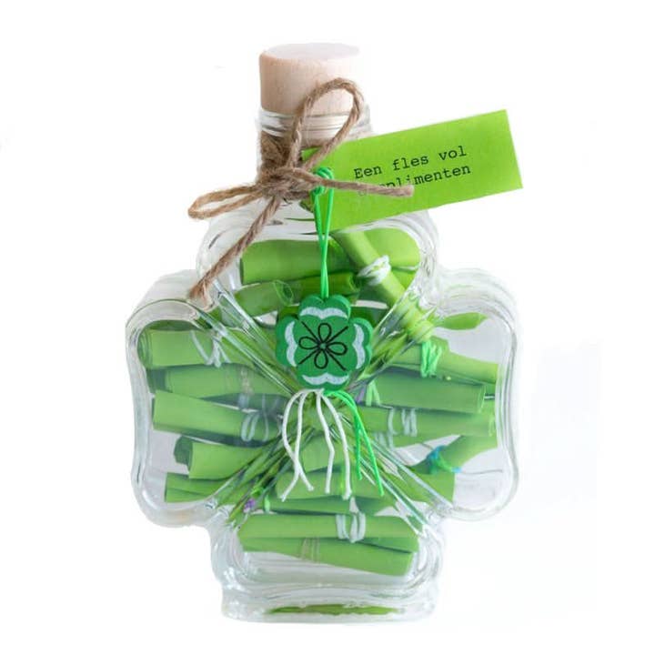 Bouteille pleine de compliments pour la vente par Sidedish Cards