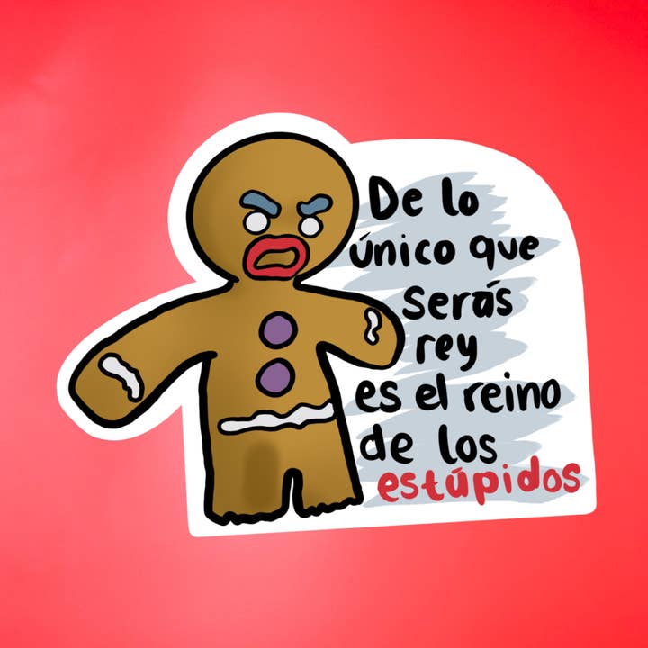 Shrek Gingerbread Inspired Pop Culture Sticker for wholesale by Gaec Studio