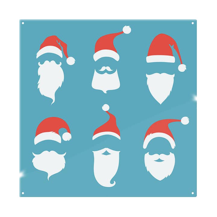 Santa Hats Dining Splash Back for wholesale by Benjamin Tate Design