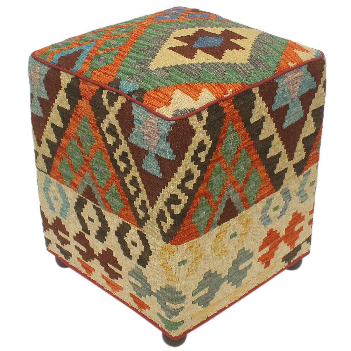 Arshs Fine Rugs - Wholesale Pouf - Urban Alyson Handmade Kilim Upholstered Ottoman6