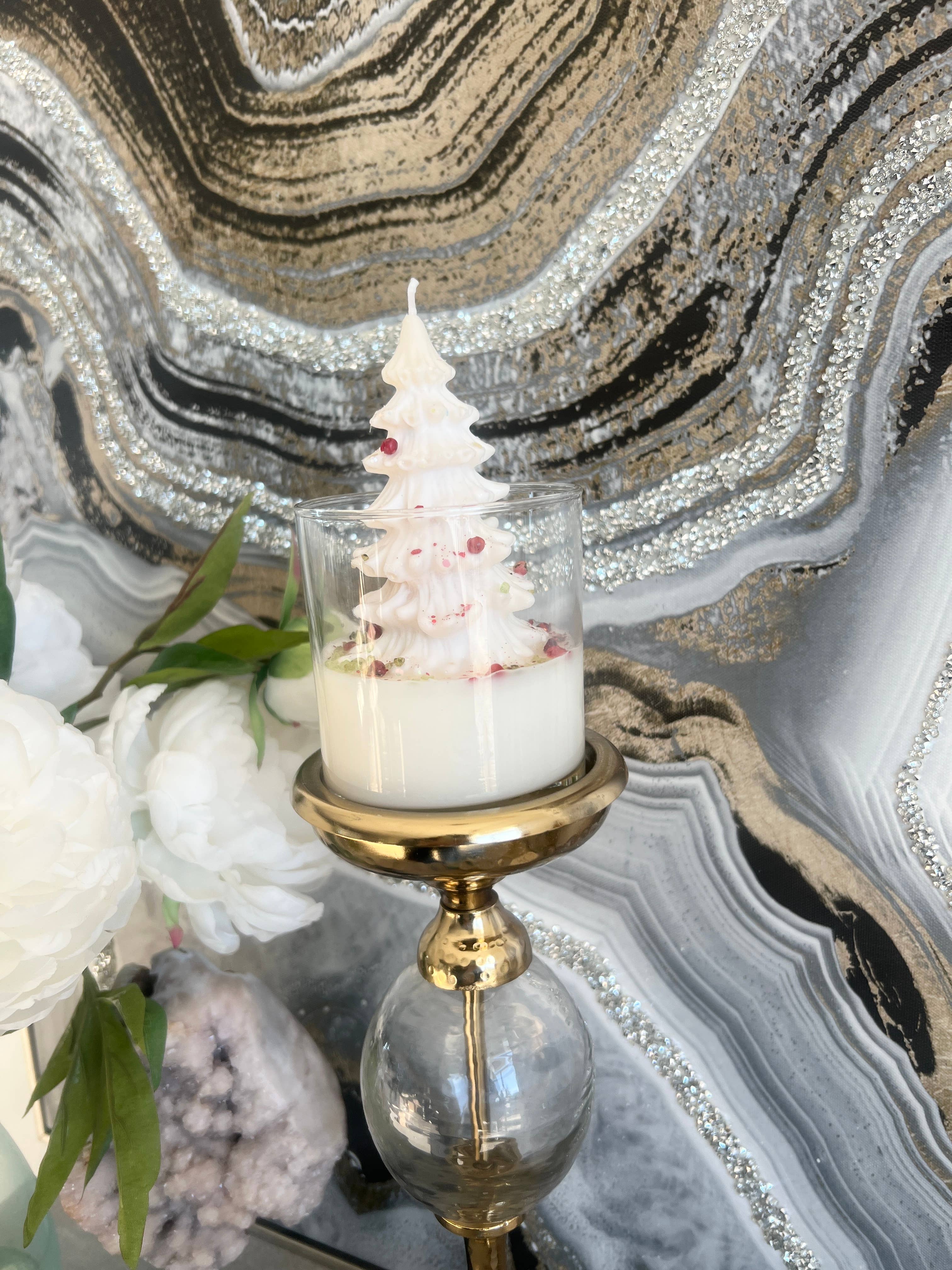 Lunastry - Vendita all'ingrosso Candele regalo - Candela di cera di soia albero di Natale1