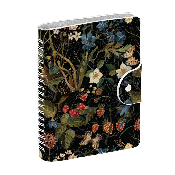 Snap Close Diary B6 - Forest Flowers for wholesale by BV by Bruno Visconti