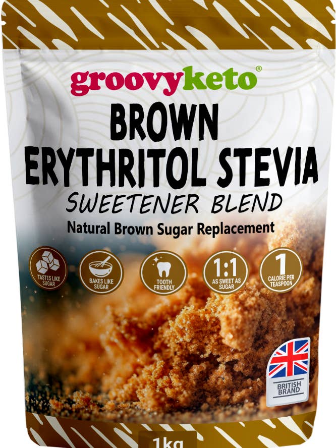 Groovy Keto Brauner Erythritol- & Stevia-Mix - 1KG für den Großhandel von Groovy Keto