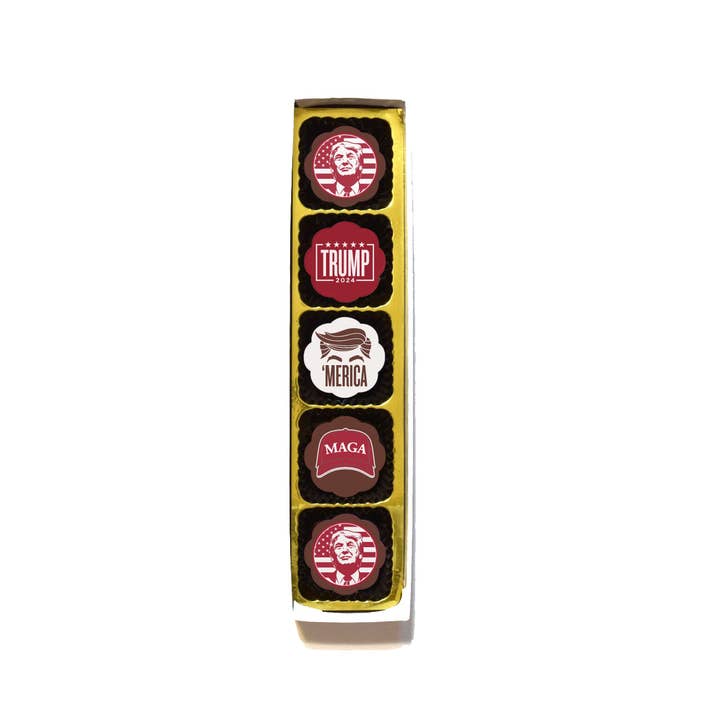 Chouquette - Wholesale Chocolate Covered Sweets - Trump 2024 Chocolate Covered Caramels (5p in box)