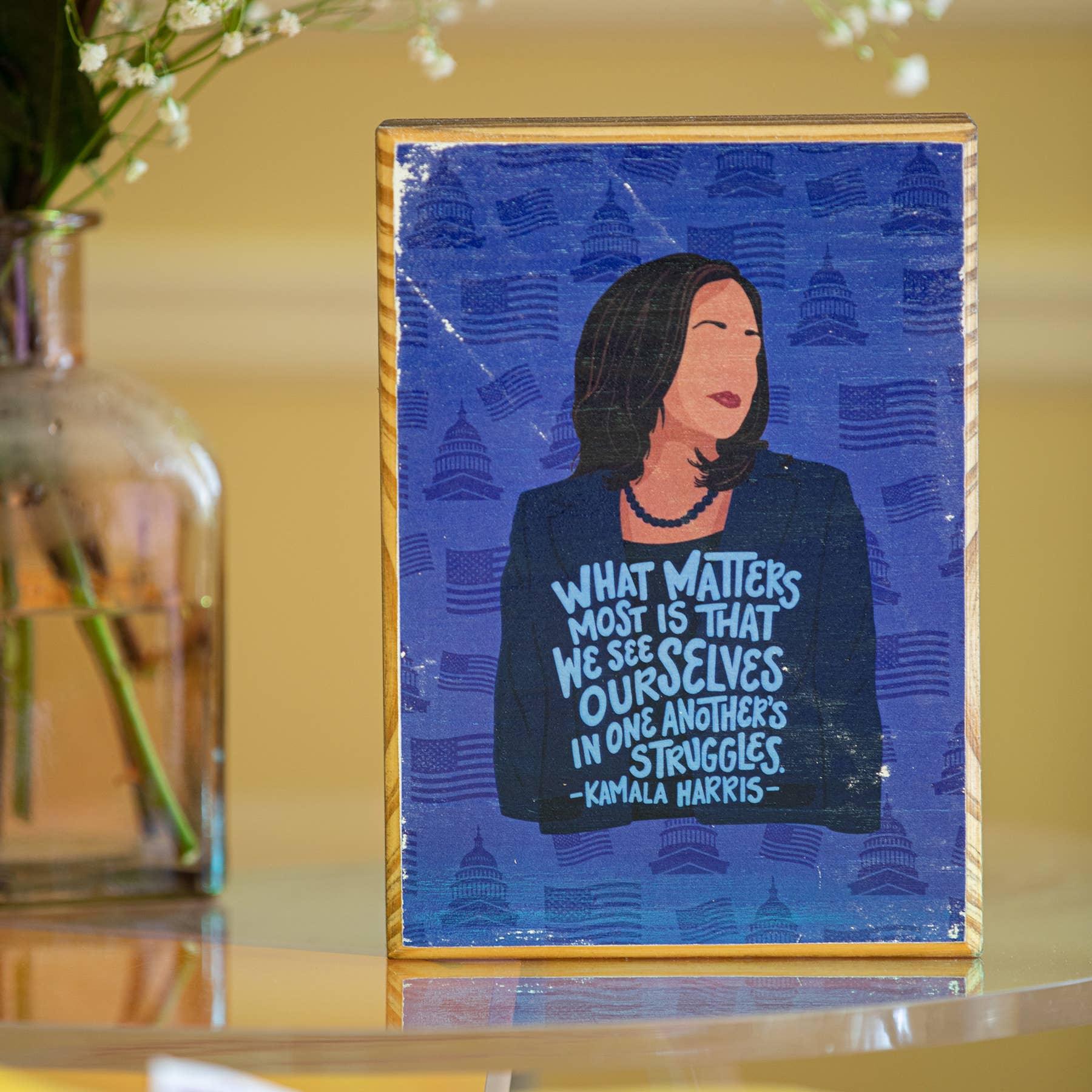 ARCHd – wholesale Art print – Kamala Harris Quote - Wood Art4