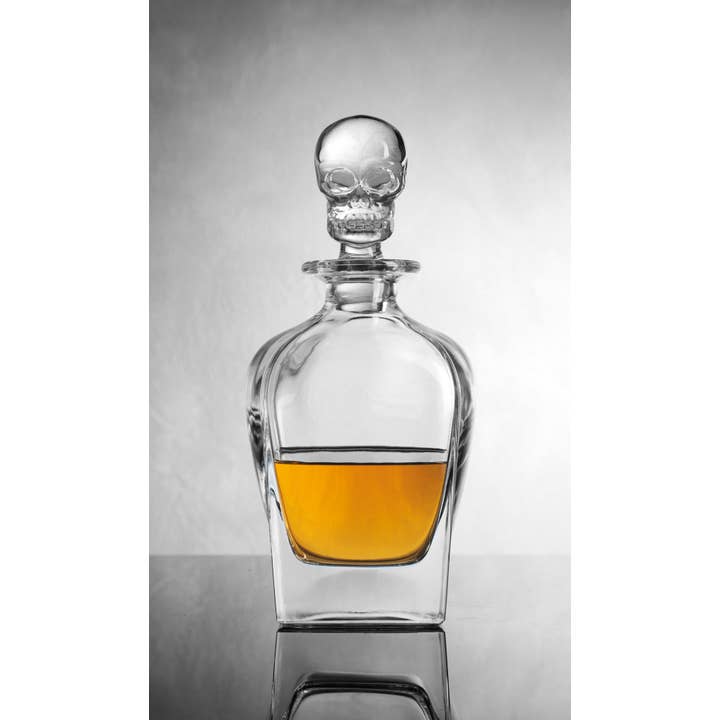 Skull Whiskey Decanter - Halloween Decor for wholesale by Godinger