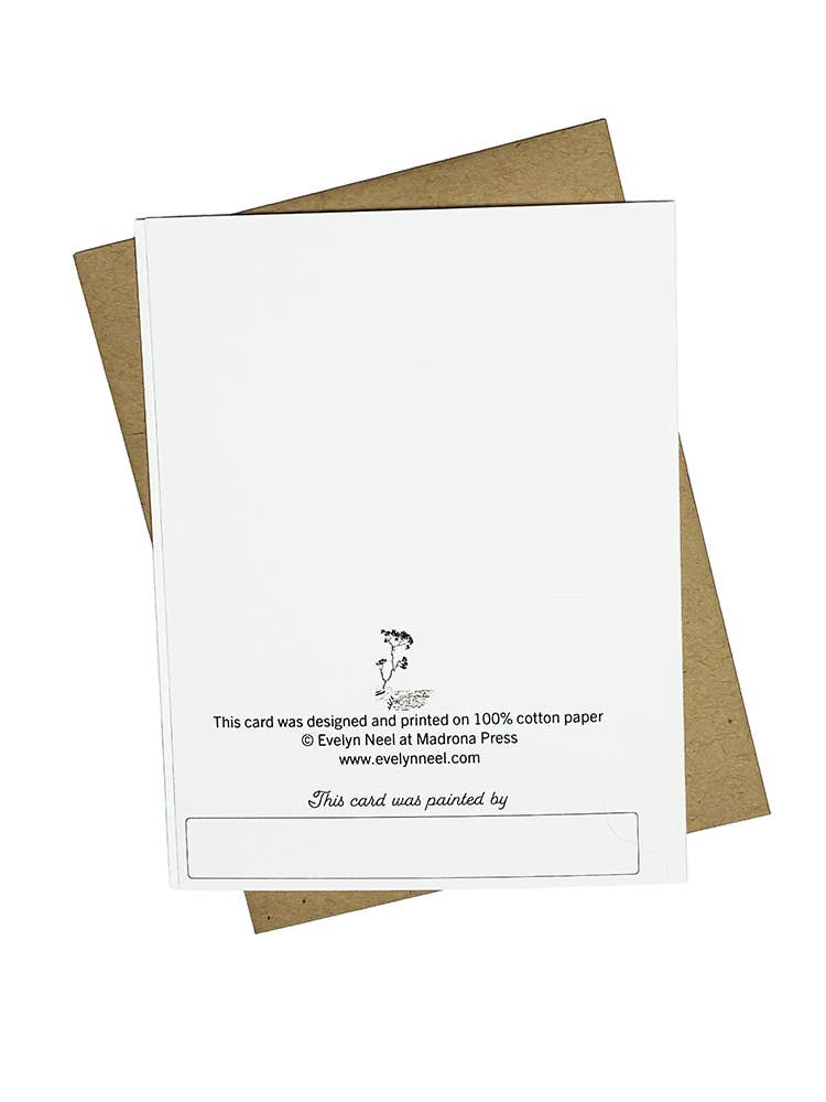 Madrona Press - Wholesale DIY Craft Kit - Watercolor Card Kit - 1 Wildflower Card5