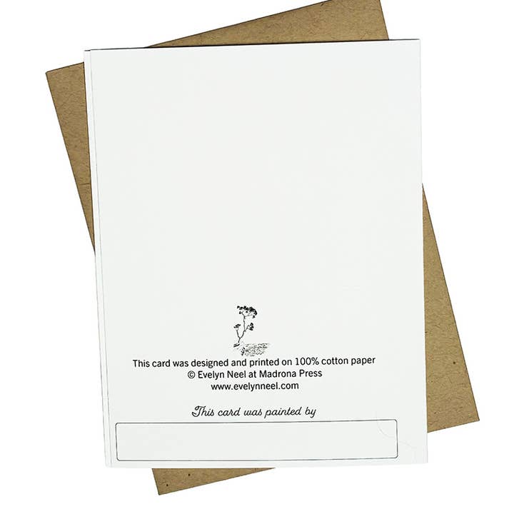 Madrona Press - Wholesale DIY Craft Kit - Watercolor Card Kit - 1 Wildflower Card5