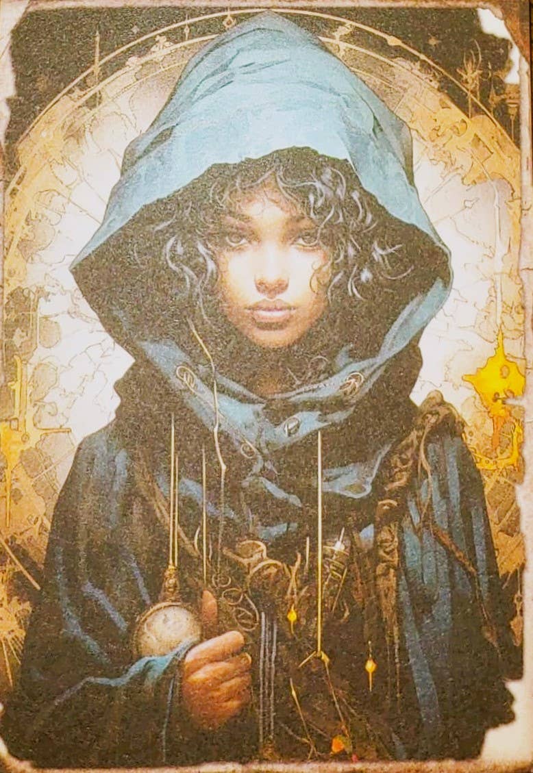 Slightly Askew Art - Wholesale Gallery Wall Set - Blue Witches - Set of 10 4" x 6" Decoupage Wood Wall Panels2