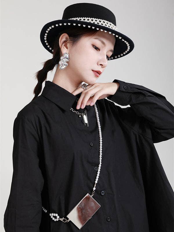 UZ Wholesale Store - Wholesale Dress - Women's - Urban Loose Split-Joint Lapel Long Sleeves Midi Dress11