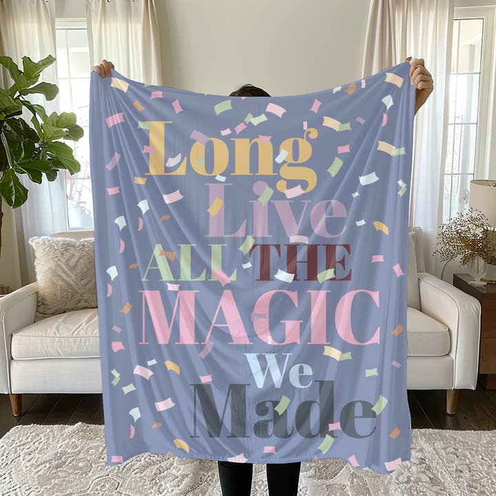 TS Long Live 50"x60" Blanket | Taylor Microfiber Blanket for wholesale by Ashley Gail Creaties