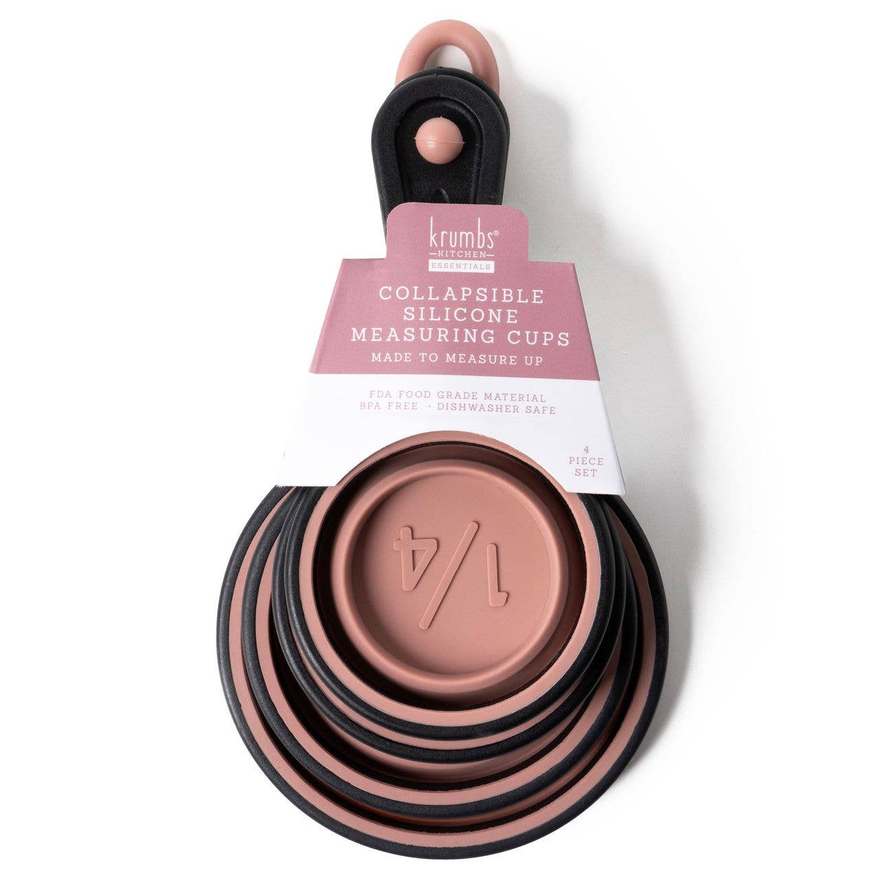 DM Merchandising - Wholesale Measuring Cup - Krumbs Kitchen Silicone Collapsible Measuring Cups 4pcs Set8