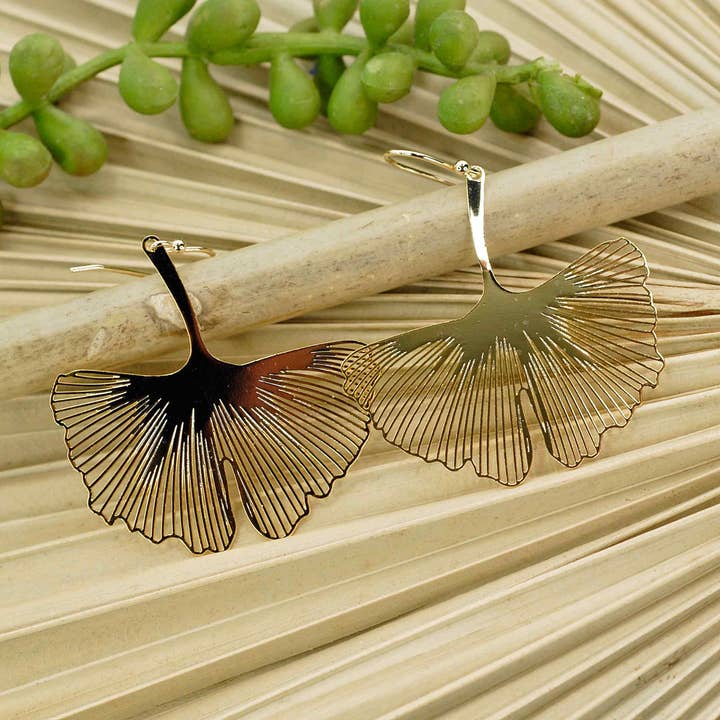 Merveilles du Monde - Wholesale Jewelry Set - Ginkgo earrings1