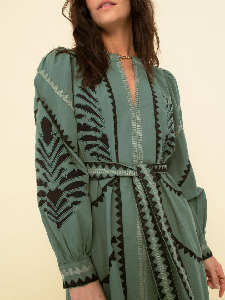 Sonmer Shop USA - Wholesale Jurk - Dames - Susan jurk groen2