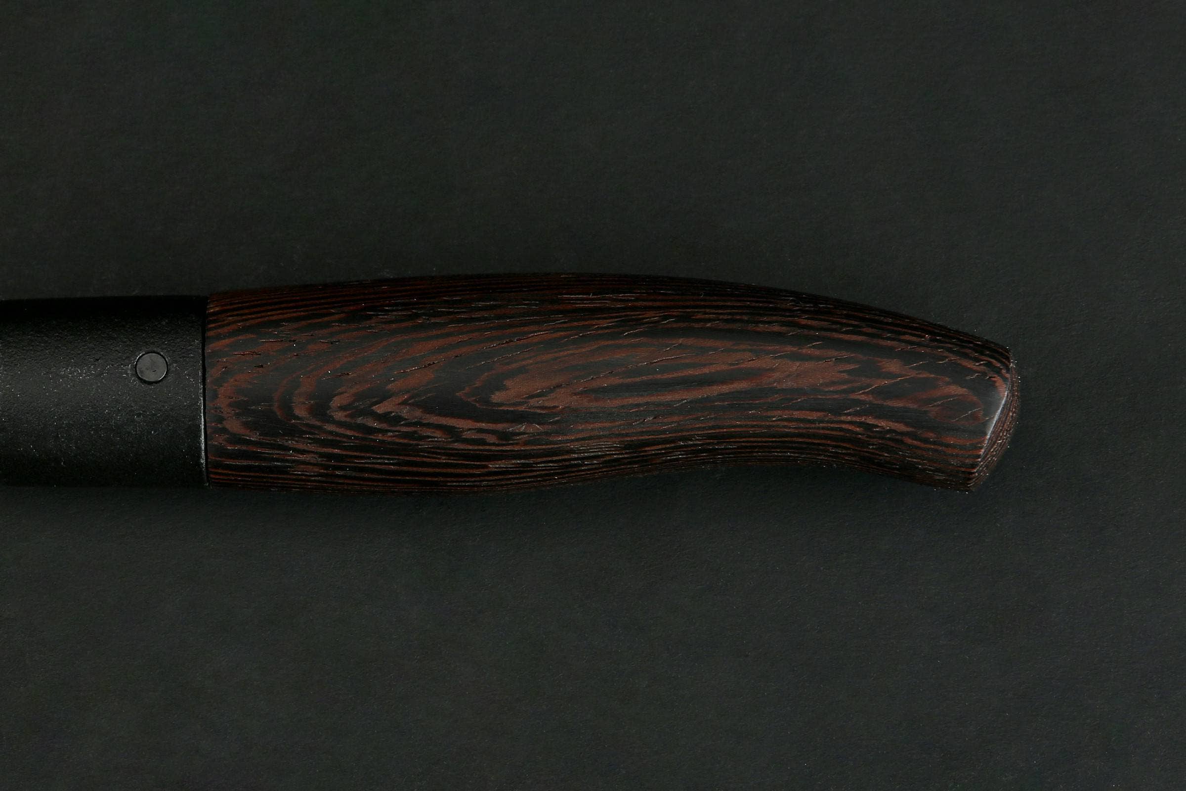 Ed Mahony - Vente Couteau de cuisine/multi-usage - MIYAZAKI - Couteau Santoku Bocho Okii 18 cm forgé à la main, manche en wengé3