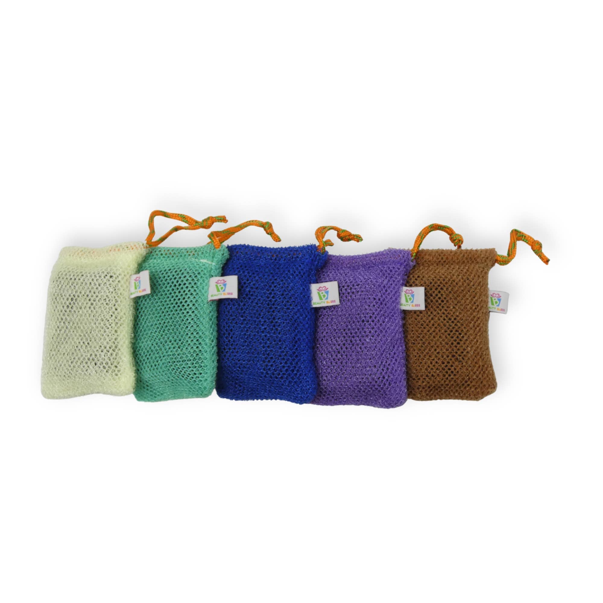 Beauty Blisss - Wholesale Soap Pouch/Sack/Bag - African Net Soap Saver Bag – Single & 3-Pack (Random Colors)13
