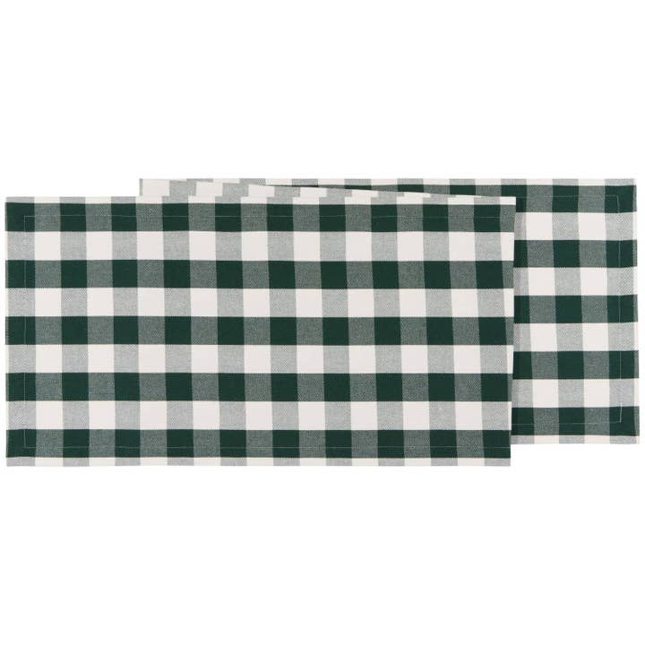 Spruce Buffalo Check Second Spin Table Runner for wholesale by Danica Outlet Store