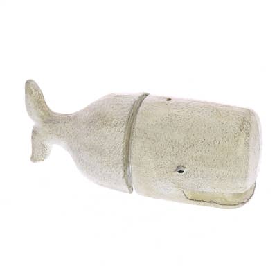 Whale Bookends - Cast Iron - White for wholesale by HomArt