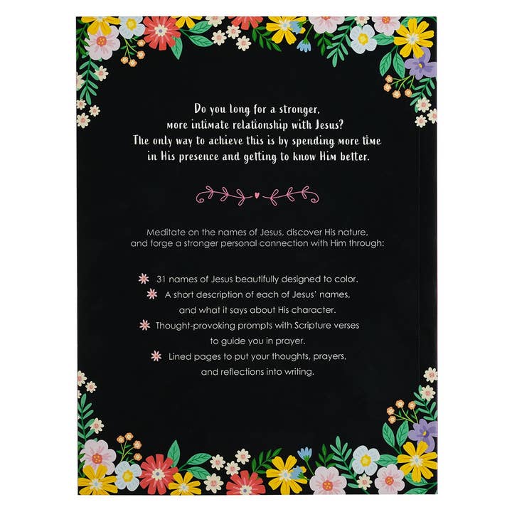 Christian Art Gifts - Wholesale Journal/Diary - The Names of Jesus Prompted Coloring Prayer Journal1