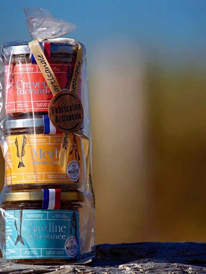 Hav trio - 3 x 90 g for engroshandel hos Conserverie Artisanale Maison Marthe - Oléron