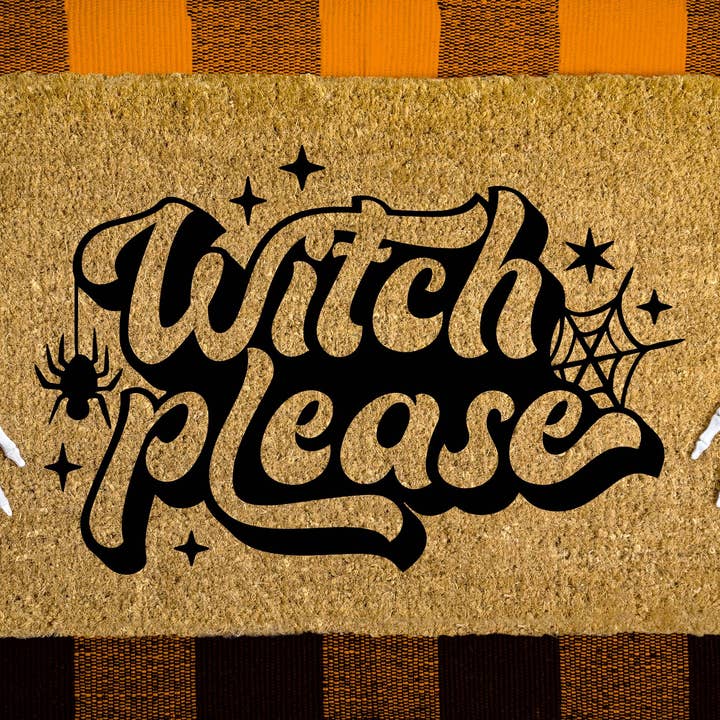 Felpudo Witch Please para Halloween para venta al por mayor de Wholesale Wood Cuts