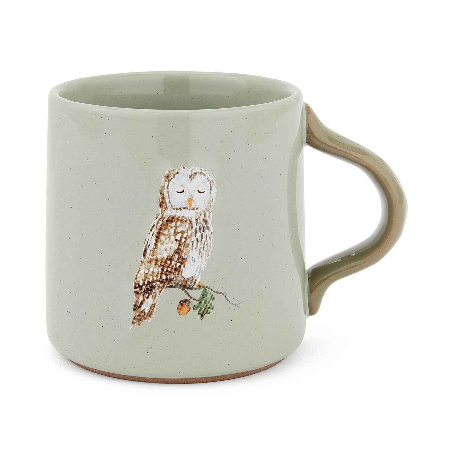 Green Reverse Conical Mug Owl Forest Fable for wholesale on Faire1