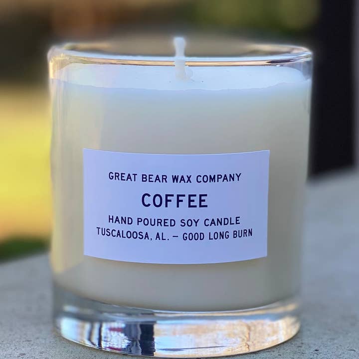 Coffee Candle 11 oz for wholesale by Great Bear Wax Co.