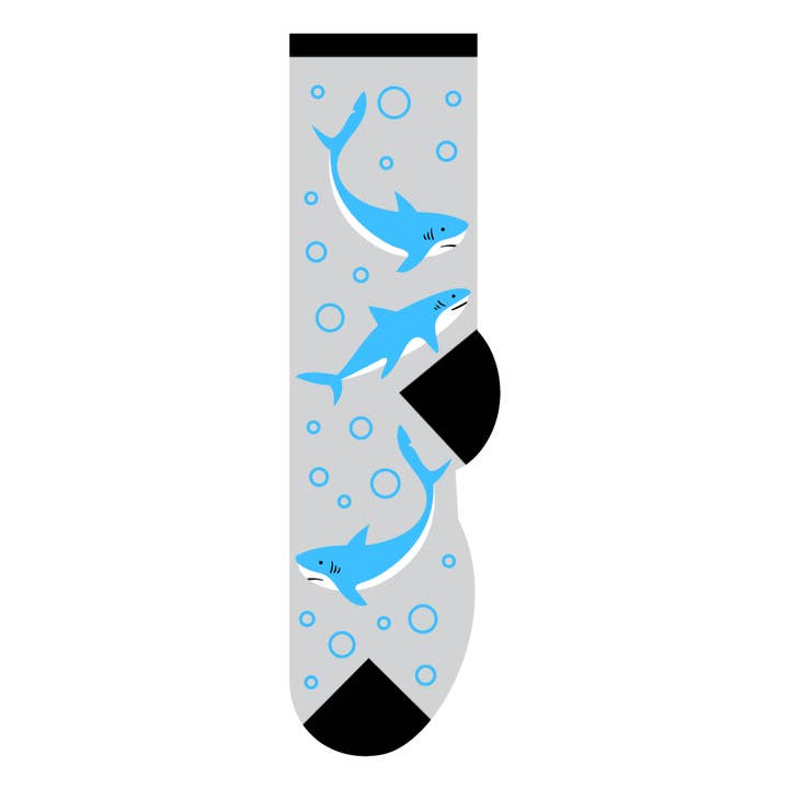 Sharks & Sting Rays Socks for wholesale by FOOZYS Fun Socks