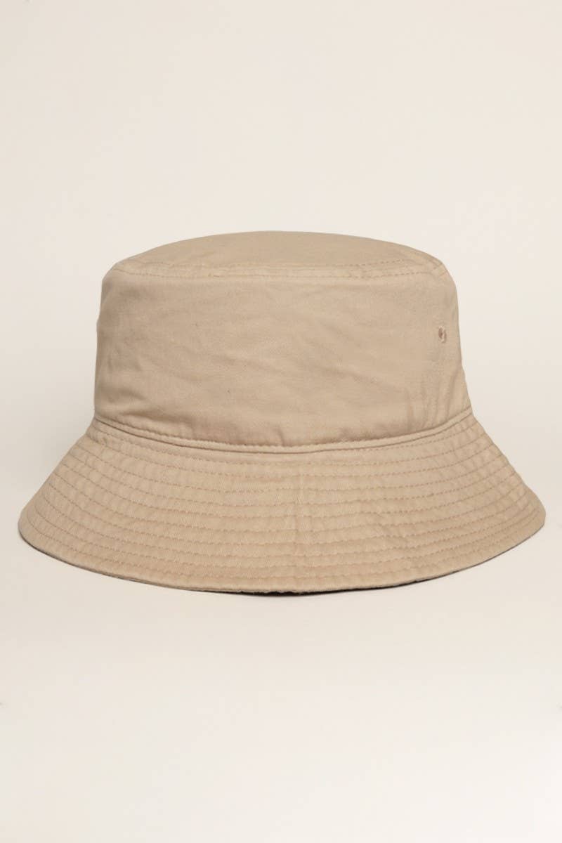 Fashion City - Wholesale Bucket Hat - Unisex - Solid Color Cotton Bucket Fisherman Hats8