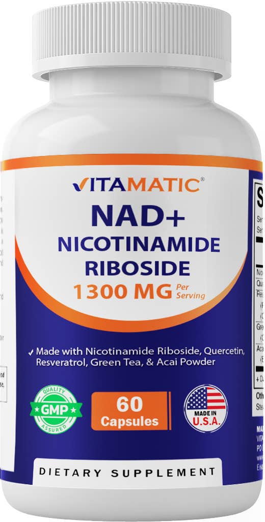 Vitamatic - Wholesale Oral supplement/vitamin - Vitamatic NAD Nicotinamide Riboside Supplement 1300mg 60 Ct