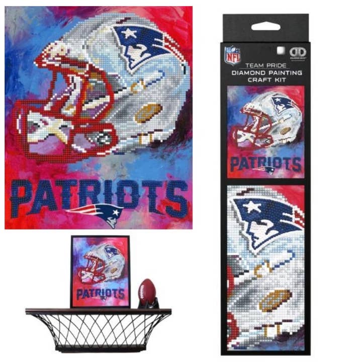 Diamond Art Craft Kit- New England Patriots for wholesale by St. Louis Wholesale LLC