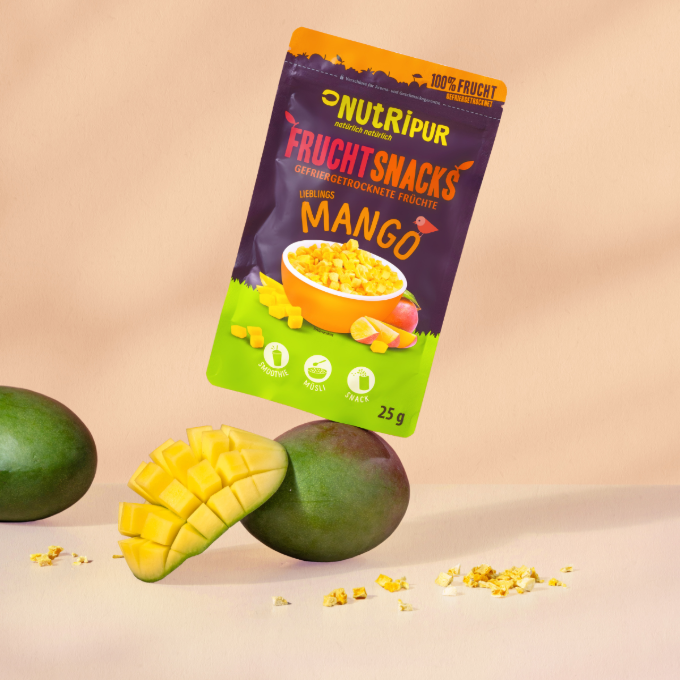 NutriPur - Wholesale Dried/Dehydrated Fruit - Freeze-dried mango, 25g3