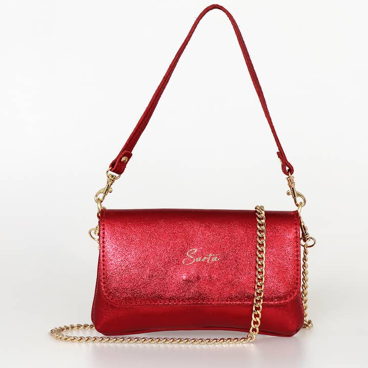 Olga - Mini-sac bandoulière en cuir italien - Scarlett pour la vente par Sarta Pelle