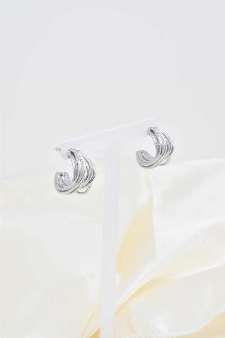 Kapyco - Wholesale Hoop Earrings - stainless steel creole earrings -BO1003065