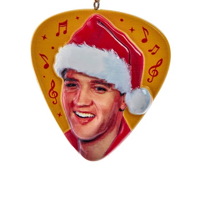 3.25" Double Sided Resin Elvis Ornament for wholesale by Kurt S. Adler, Inc.