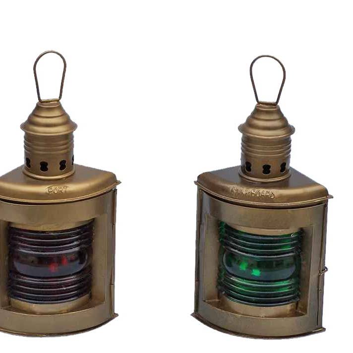 Lanterna a olio a dritta e porta in ottone antico 12 «» per la vendita all'ingrosso da parte di Hampton Ironworks