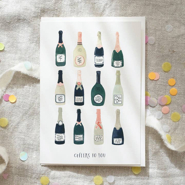 Tarjeta de felicitación · Cheers | Champagne para venta al por mayor de Leo La Douce GmbH