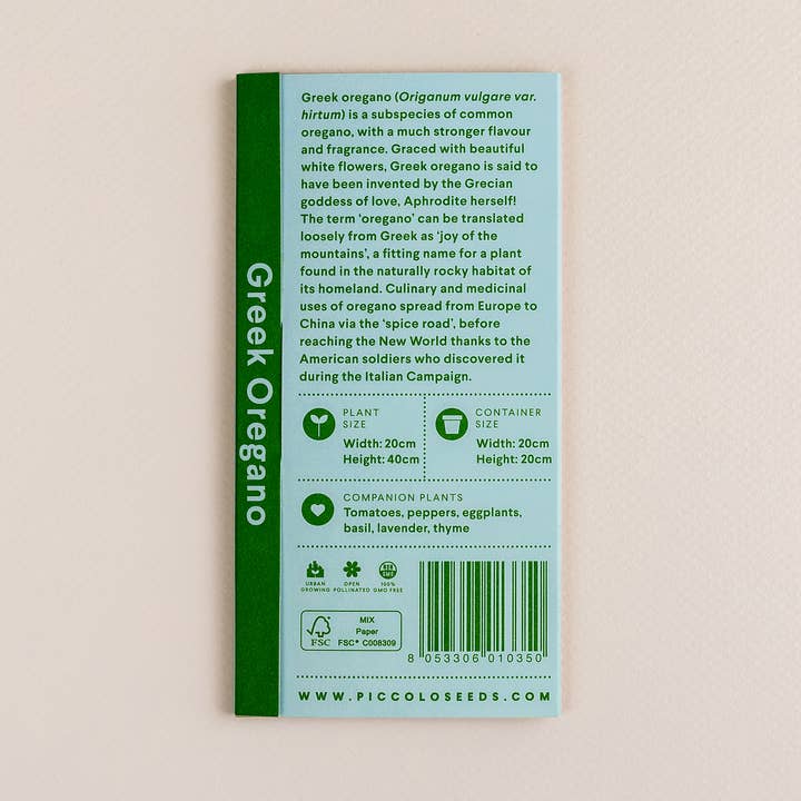 Piccolo Seeds – wholesale Plant seeds – Oregano Greek2