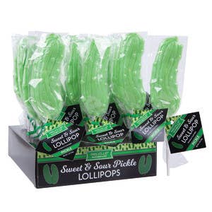 L&F Universal Goods - Wholesale Lollipop - Sweet & Sour Pickle Lollipops 24/1.2OZ0