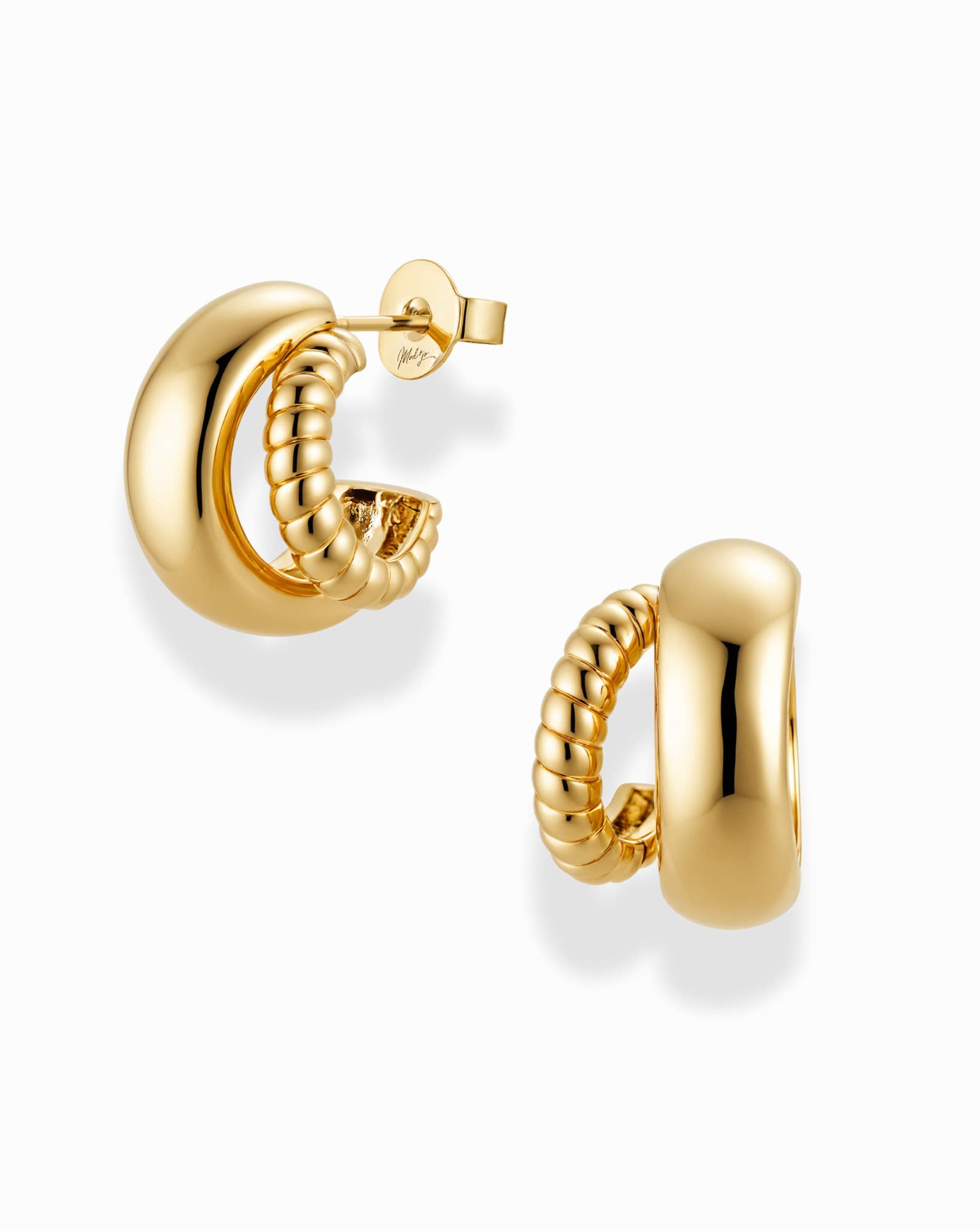 Mod + Jo - Wholesale Hoop Earrings - Conrad Textured Hoops