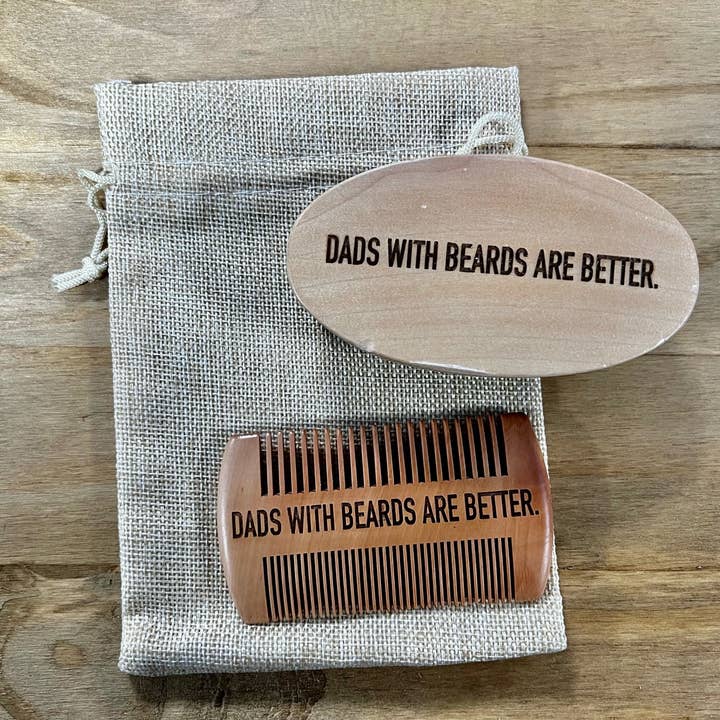 Beard Brush/Comb Set for wholesale by Thompsons Handmade Country LLC