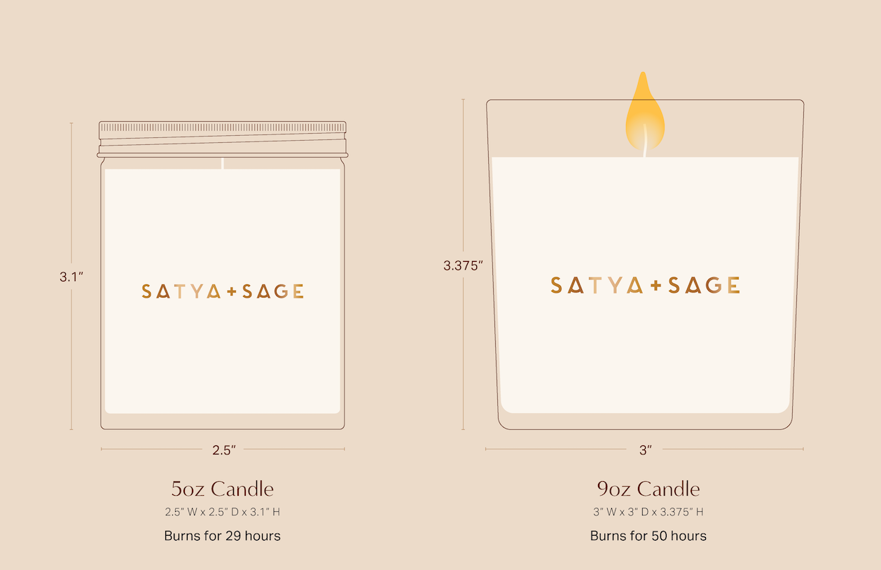 Satya + Sage - Wholesale Jar/Filled Candle - 5oz. Sun Candle3