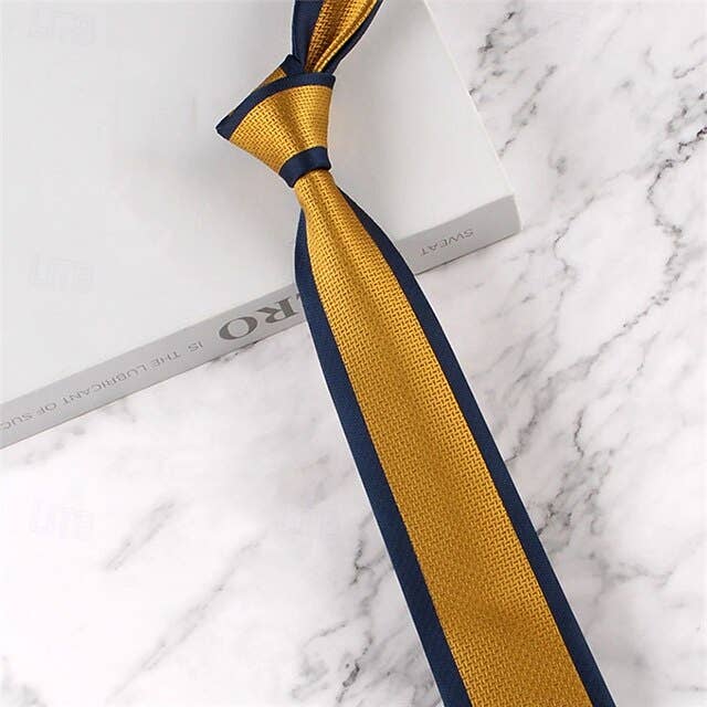Ecovear - Wholesale Necktie – Men’s - Men's Neckties Fashion Formal Splice Color Block Wedding Party Daily Wear