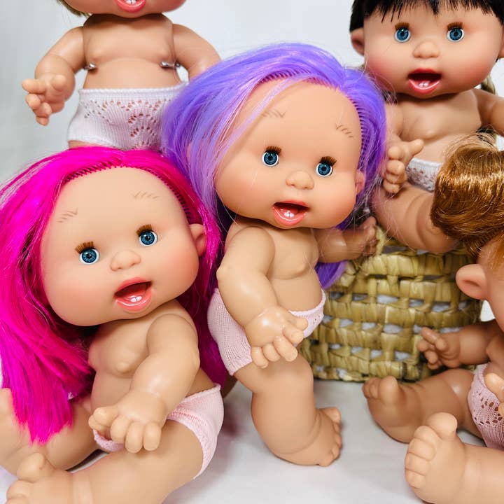 Nines Artesanals d'Onil Dolls - Vendita all'ingrosso Bambola - Bambini - BIANCHERIA INTIMA PER BAMBOLE PECOTE APRI E CHIUDI GLI OCCHI DISPLAY 810