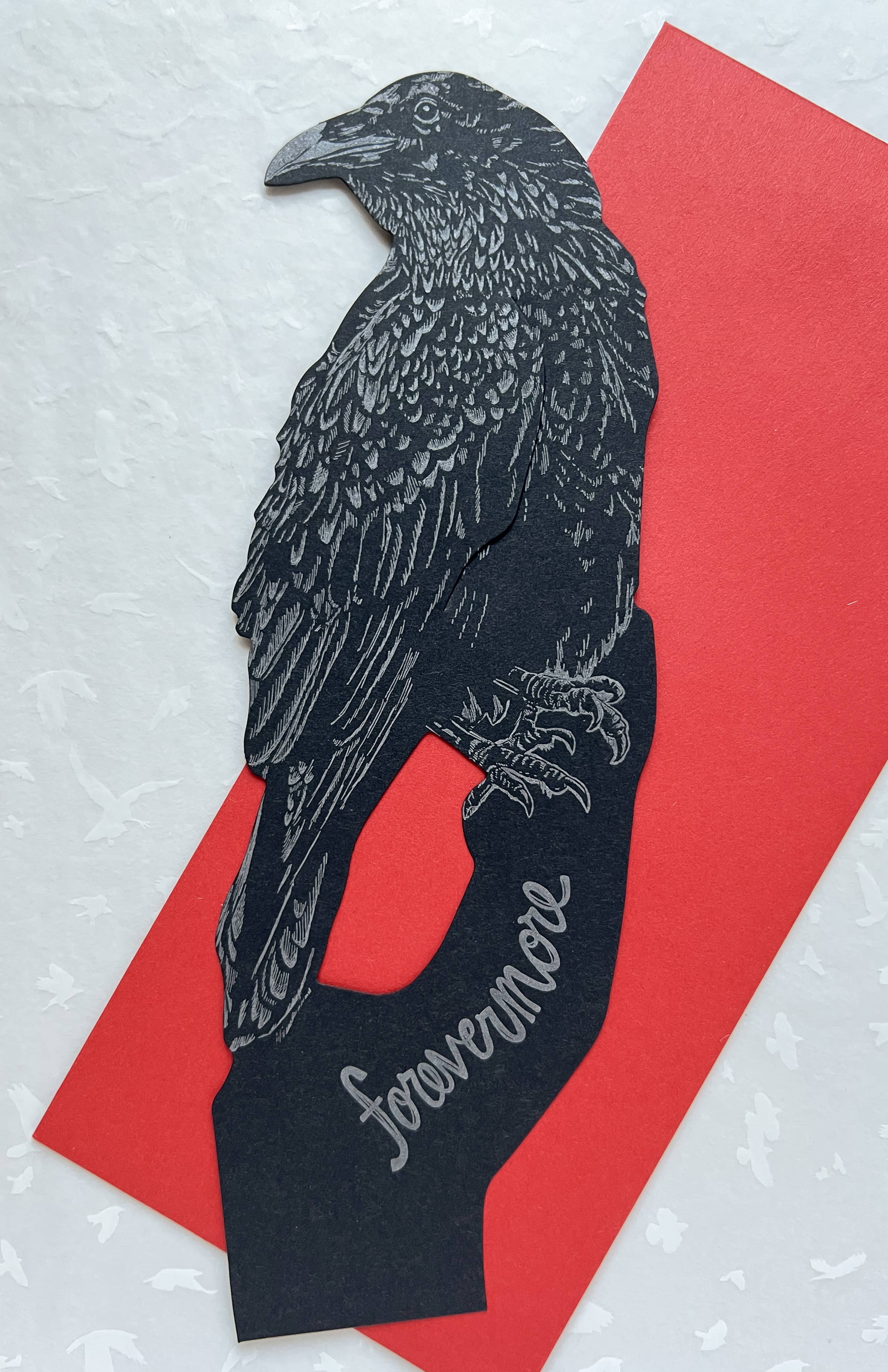 Blackbird Letterpress – Großhandel Grußkarten für den Alltag – Raven Forevermore Geschenkkarte7