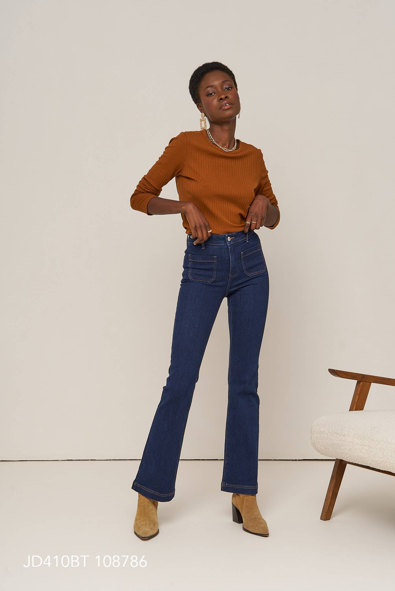Oraije Paris – wholesale Jeans – Women’s – Francine mide-rise flare Jeans11