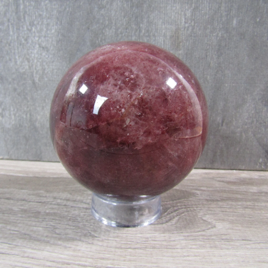 Keystone Crystals - Wholesale Spiritual Stone/Crystal - Strawberry Quartz Sphere Large Display Size4