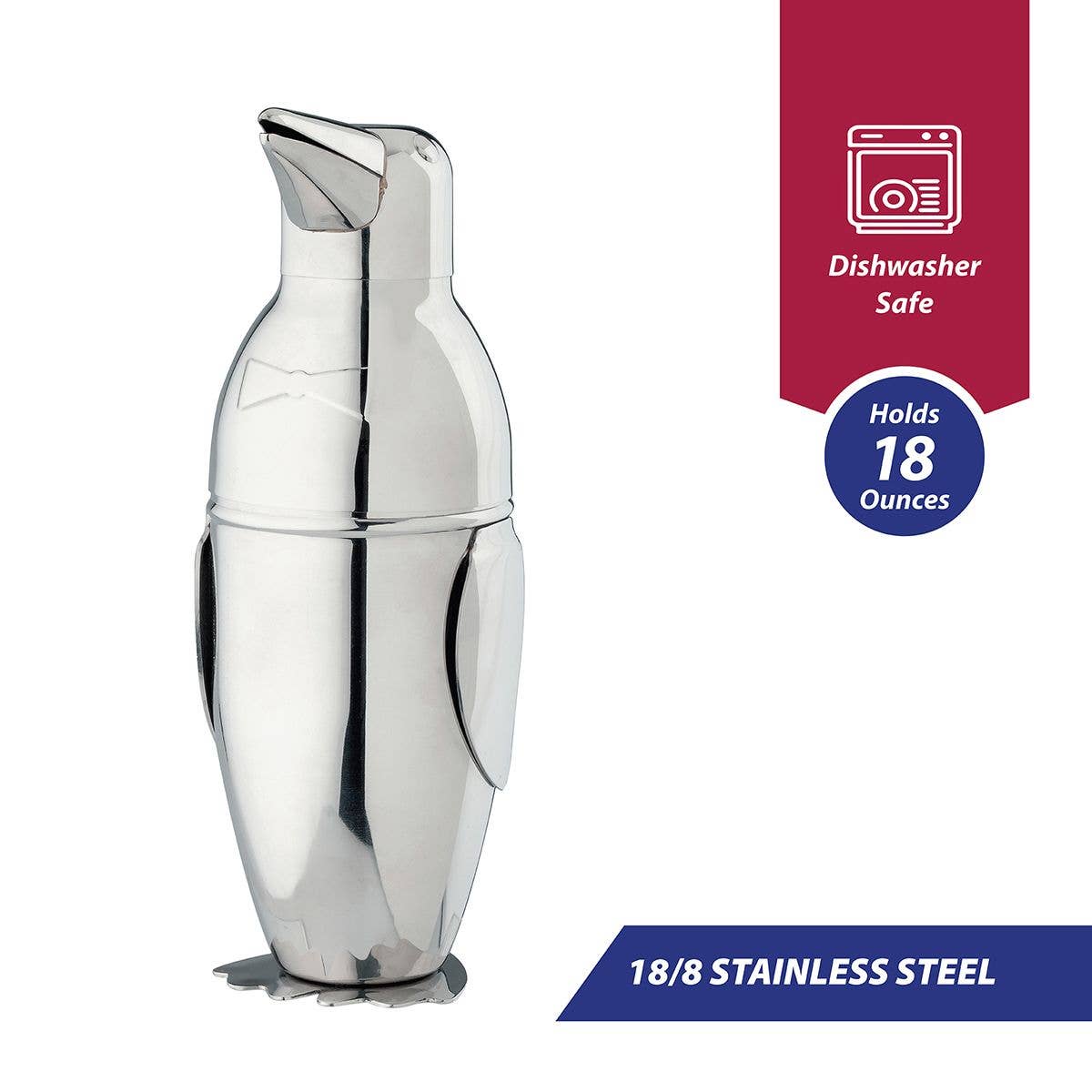 HIC - Harold Import Co. - Wholesale Kitchen Tool/Gadget - HIC Bar Penguin Cocktail Shaker7